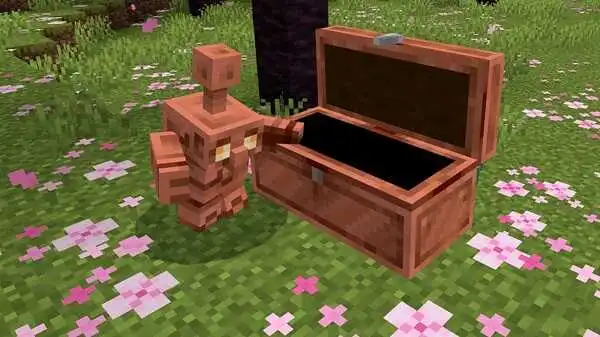 Copper Golem & Chest Sorting Guide for Bedrock 1.21.100